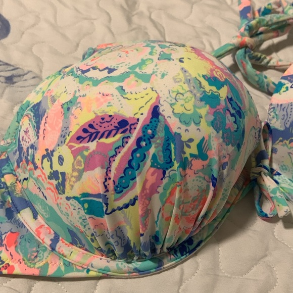 Victoria’s Secret neon push-up bikini top 34DD - Picture 5 of 8